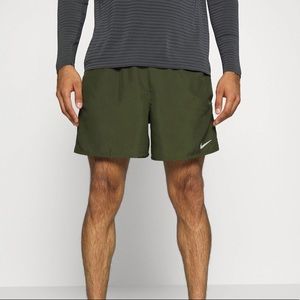 Nike breif lined running shorts tennis green small S